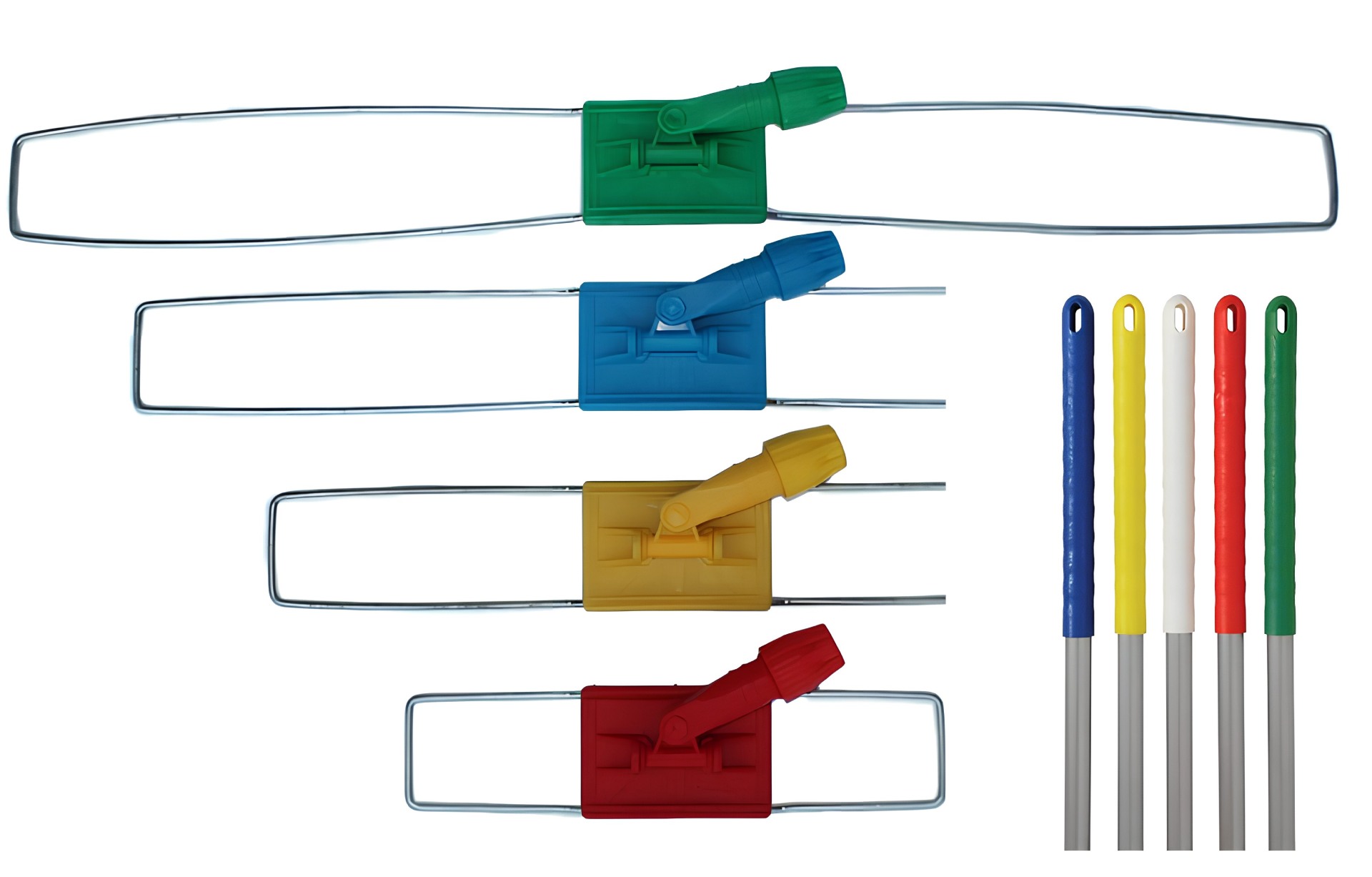 54-inch aluminium hygiene dust mop handle for commercial cleaning in UAE